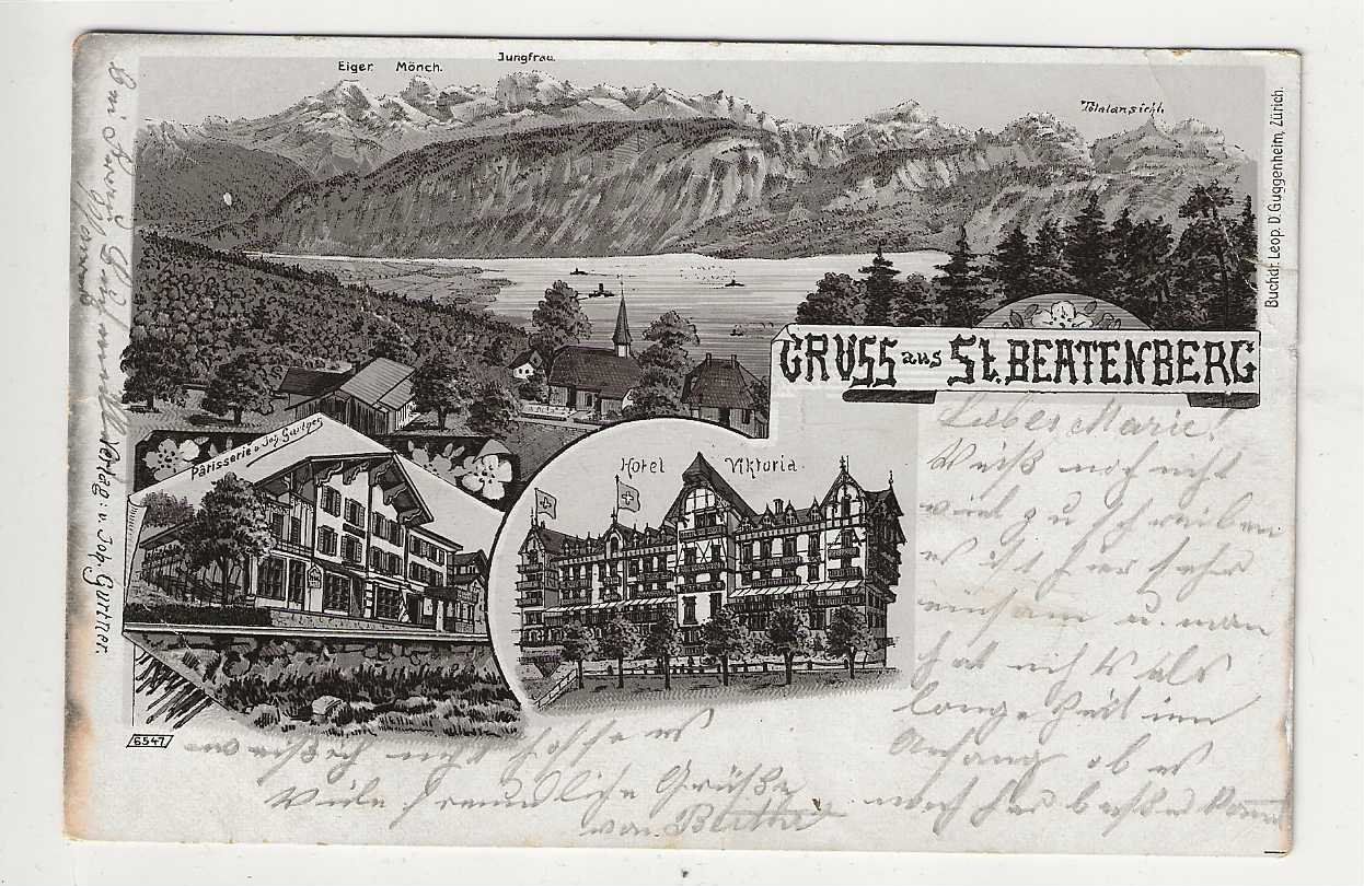 Cartoline postali: St. Beatenberg, 1905 – Usato da Spiez venduto da Niesen20