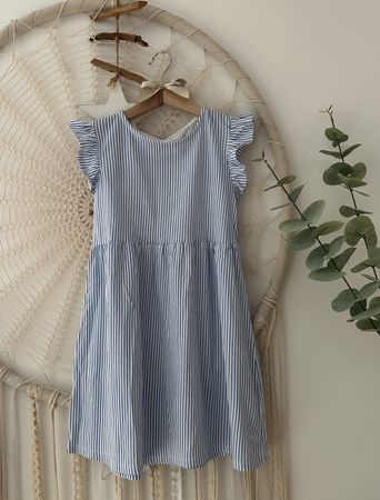 Süesses Sommerkleid mit Streifen, Gr. 122/128 *NEUWERTIG