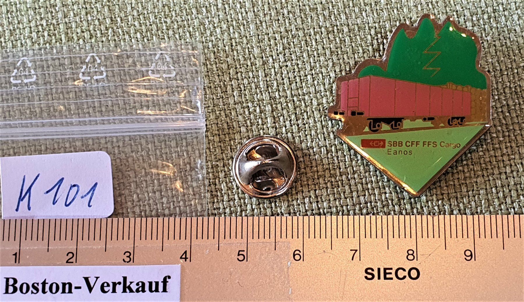 Placchette & Badge: K101 - Pin SBB CFF FFS Cargo Eanos – Usato da Reinach BL venduto da Boston-Verkauf 1