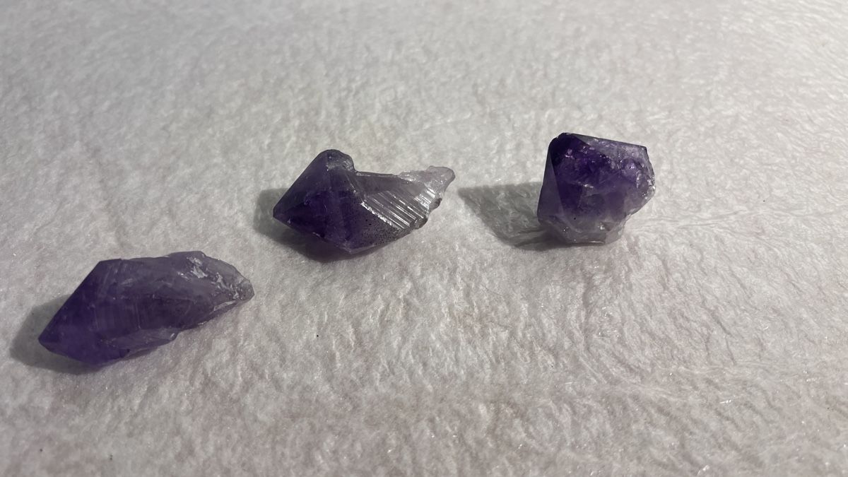 Pietre preziose: Amethyst Splitter Edelstein  3er Set - Dekoidee! – Usato da Rotkreuz venduto da perlengott 5