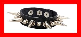 Stachelband Leder Gothic Metall Sting Armband Nietenband
