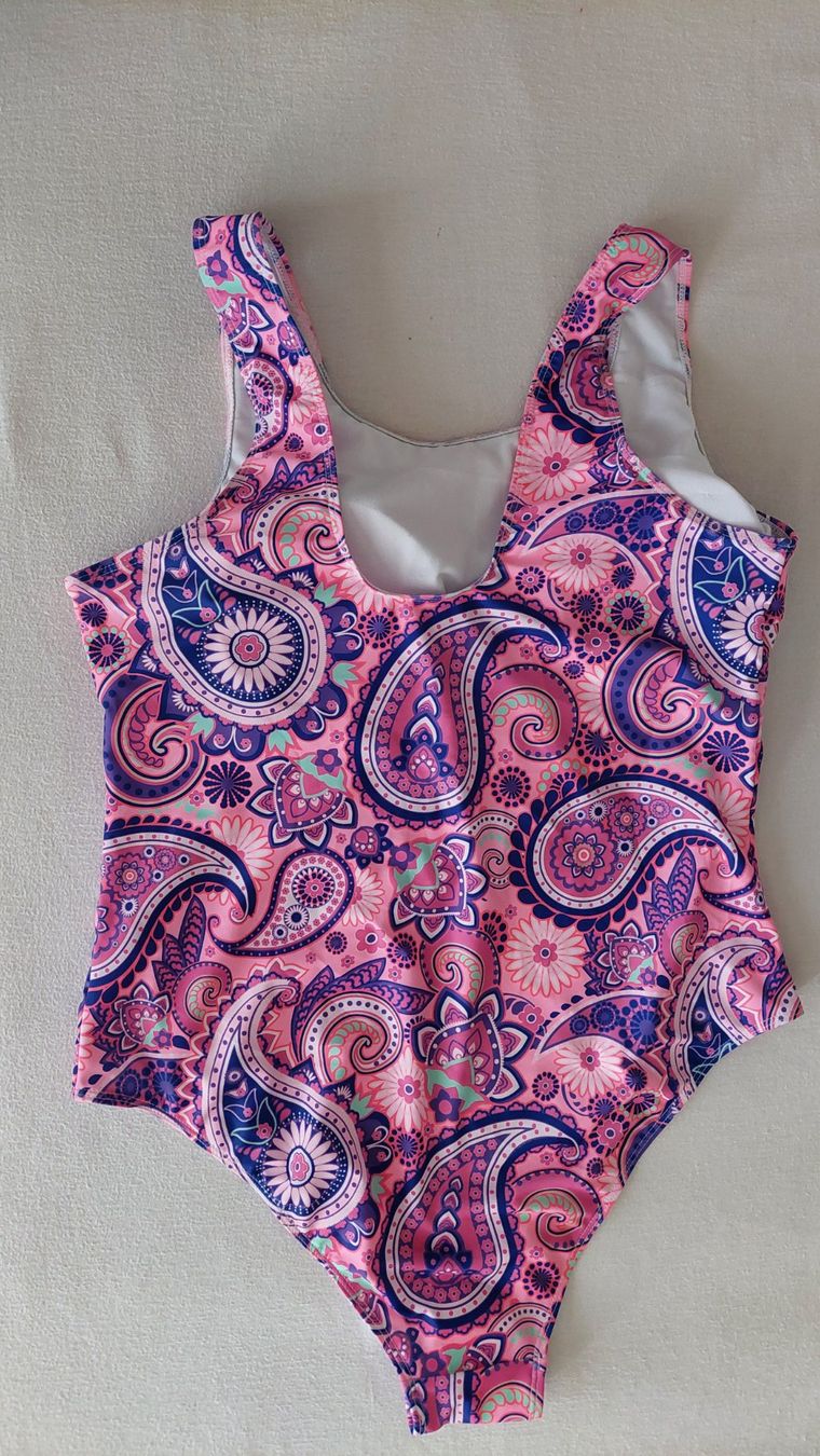 Costumi da bagno & Bikini: Badeanzug einteilig mit Blumenmuster, Grösse 2XL / 46 / 48 – Nuovo (secondo la descrizione) da Oberwil BL venduto da Kukkaniitty 2