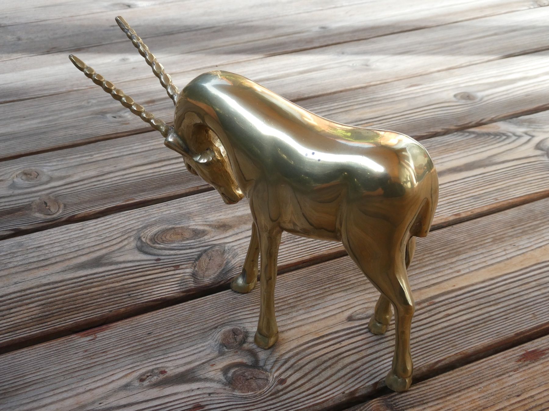 Figurines: Thomsongazelle oder so ? schwerer Messingguss poliert – D'occasion à Lüchingen par Eeizo 3