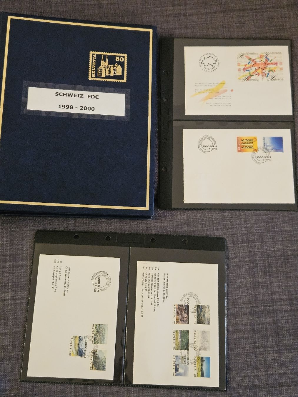 Alle Briefmarken: Sammlung FDC 1998 - 2000 / 36 Ersttagesbriefe Briefmarken – Gebraucht aus Oberdorf BL von BaldenEagle