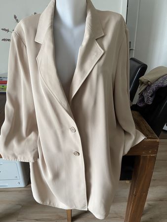 Blazer Elena Miro Beige  Été Chic Style Habillé 58 lisez