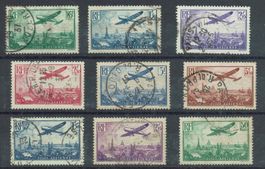 Frankreich Flugpost 1936, Serie gestempelt - komplett
