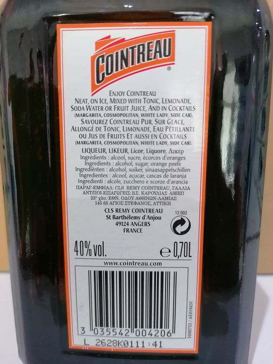 l Cointreau Ricardo Orangenlikör 0,7 - | 40% Frankreich auf aus Kaufen