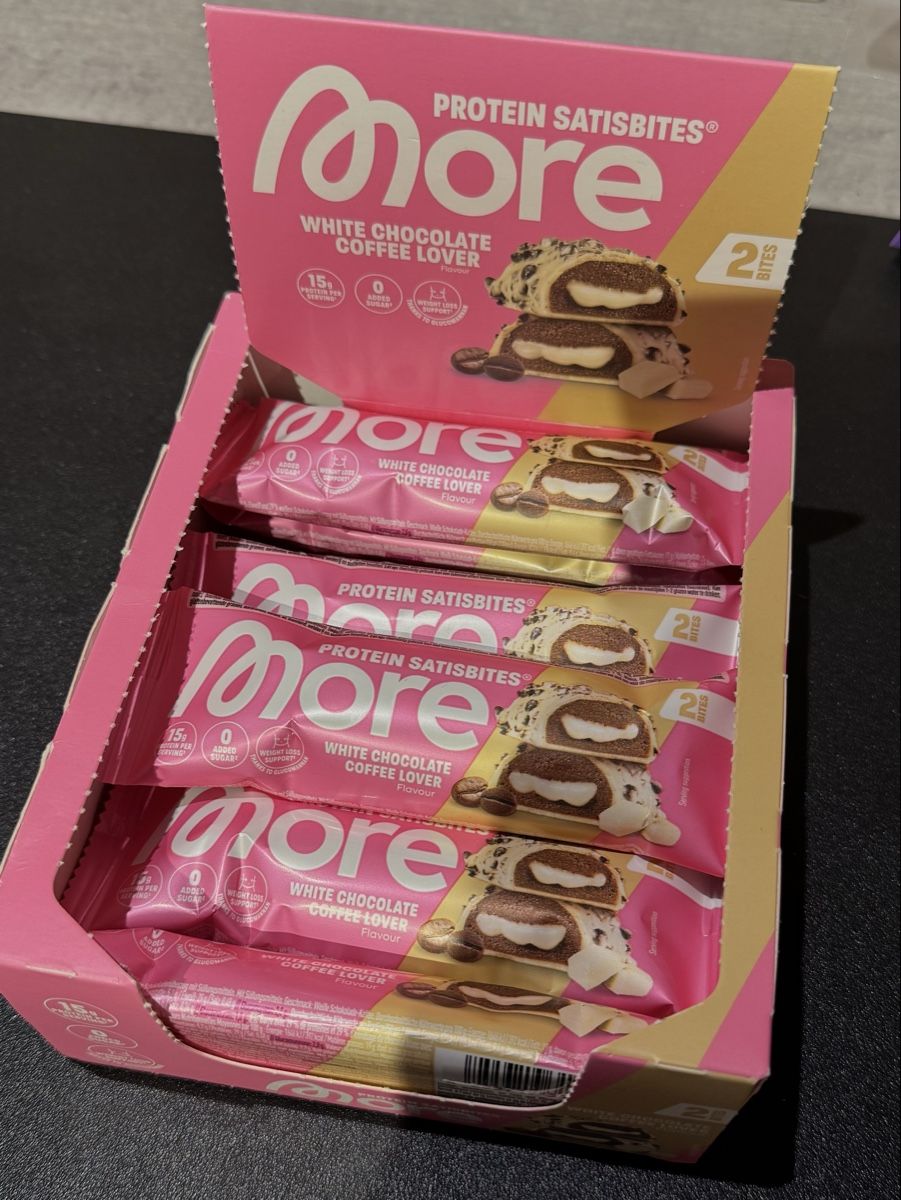 More Nutrition Lebensmittel & Spezialitäten: 10x More Protein Satisbites White Chocolate Coffee Lover – Neu und originalverpackt aus Tuggen von jess_gls06