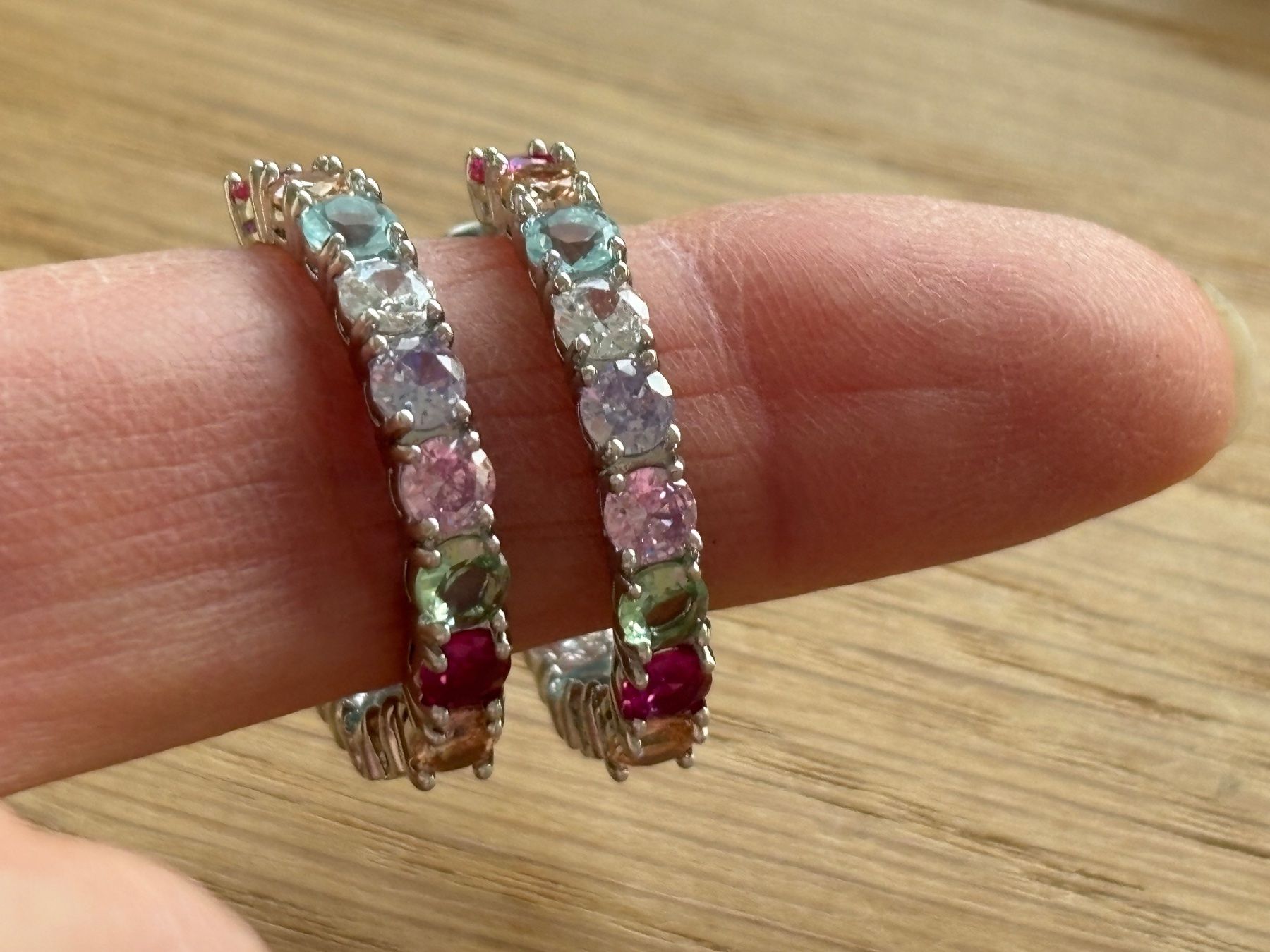 Boucles d'oreille: Ohrstecker Creolen Multicolore Silberfarben – Neuf (Voir description) à Biel-Bienne par Roserosse13 7