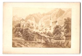 Fotografie Bürglen, Blick nach dem Ort 