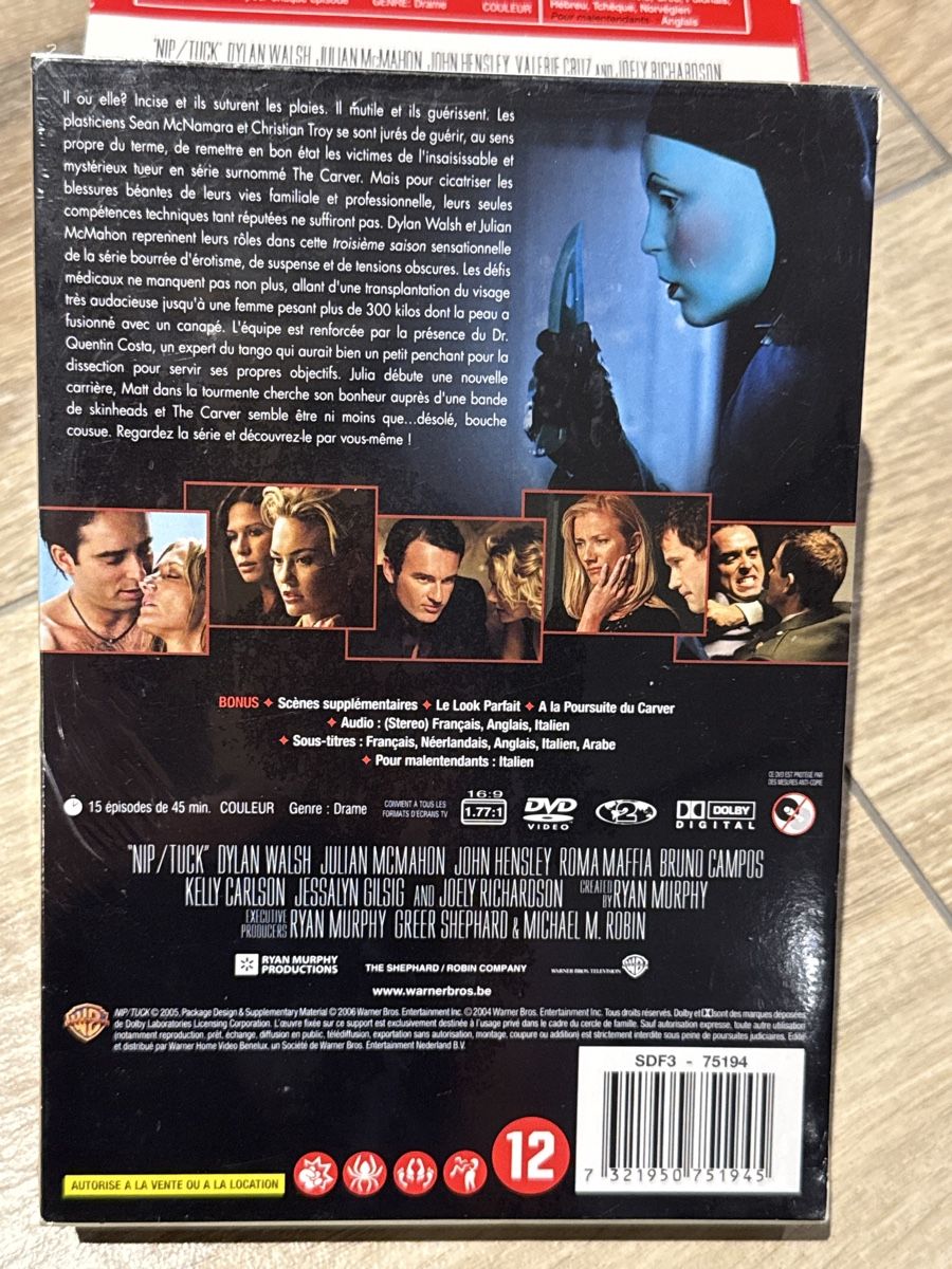 Tutti i DVDs: Coffret DVD Nip/Tuck série complète saisons 1 à 3 – Usato da Miécourt venduto da Dinedine9494 3
