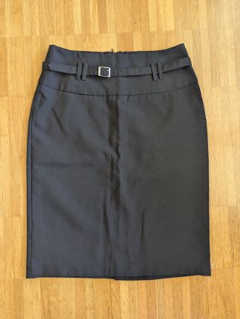 Elegante Maya Rock, Bleistiftrock, schwarz, Gr. S