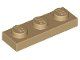 Lego Dark Tan Plate 1 x 3 85 Stück