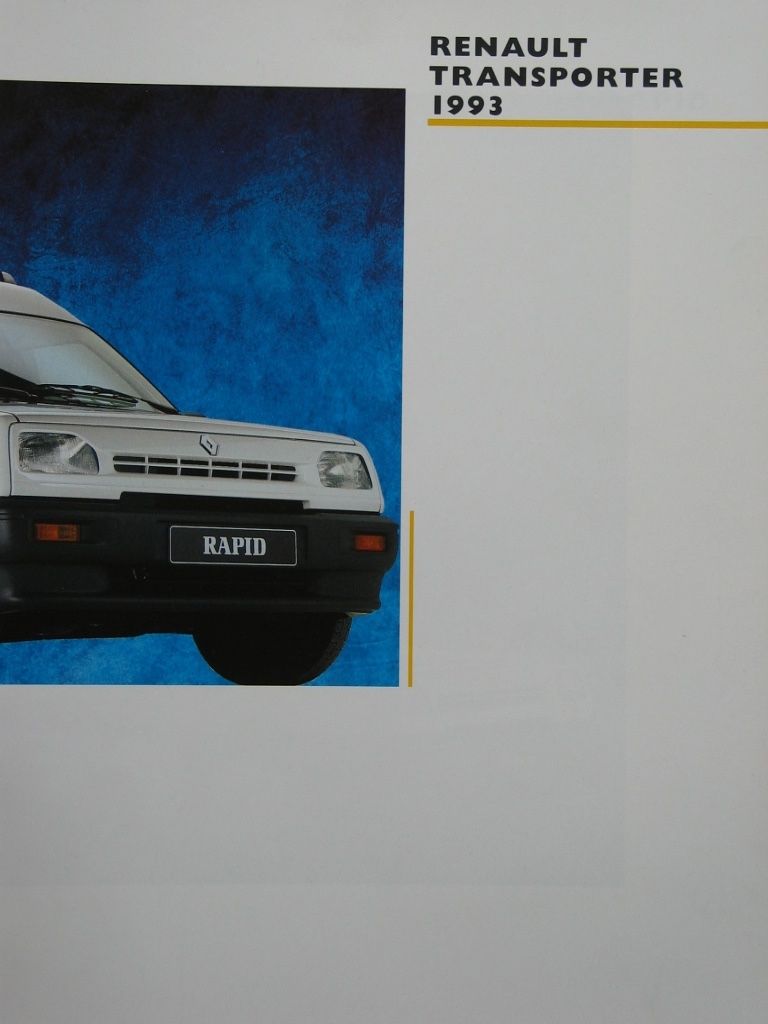 Renault Documenti: Prospekt Renault Transporter 1993 – Usato da Hausen AG venduto da deliec