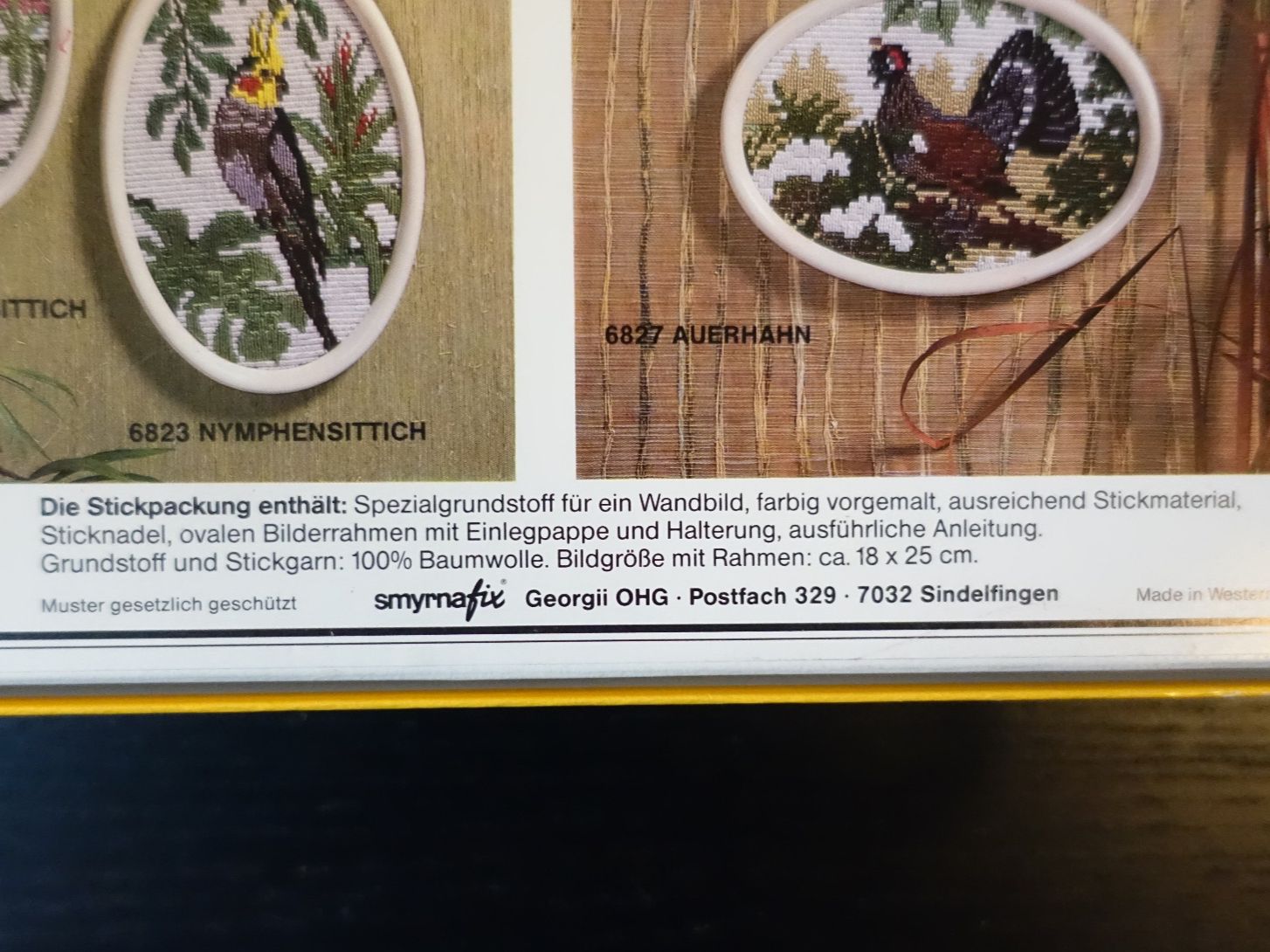 Kit bricolage: Stickset / Stickbild mit Katze auf dem Dach – Nuovo e nell'imballaggio originale da Russikon venduto da Eulenfeder 2