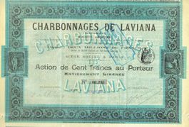 Charbonnages de Laviana (Espagne) SA, Paris- 1905