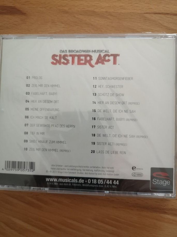 CD: Neu SISTER AKT CD ORGINAL VERPACKT – Nuovo e nell'imballaggio originale da Oberentfelden venduto da SWISS027 1