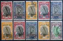 Äthiopien Kat. 158-167 gest. 1931 Kat. 37 Euro