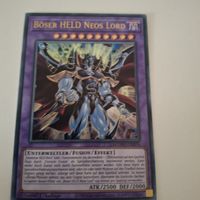 Yu-Gi-Oh Karte Böser Held Neos Lord MAMO-DE076 1. Auflage