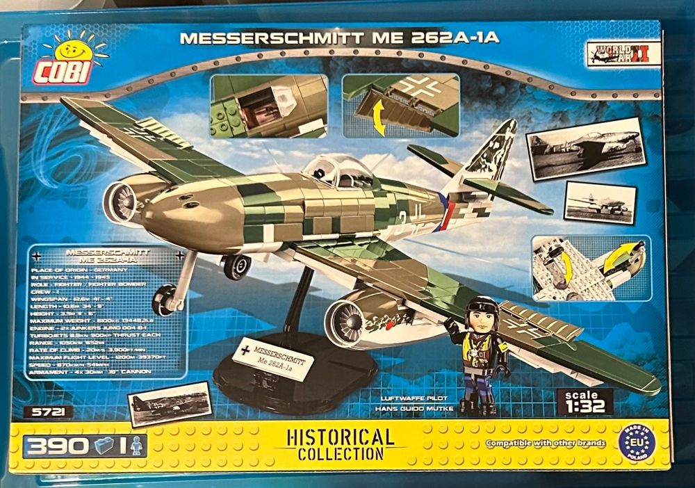 Cobi Jeux de construction: +++ Cobi 5721 Messerschmitt Me 262A-1A  - Neu + OVP +++ – Neuf avec emballage d'origine à Muri b. Bern par weickmann 1