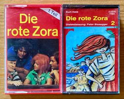 Raritäten: 2x Die rote Zora (Dialekt, ex libris/Tudor, 1982)