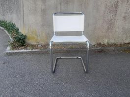 (Fast) Vintage Leder Freischwinger - Made in Italy - Ab 1.--