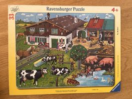 Ravensburger Puzzle Tierfamilien, 33 Teile, ab 4 Jahren