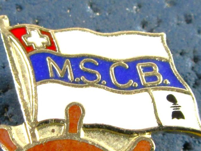 Basler Placchette & Badge: MSCB BASEL SCHIFFFAHRT PIN ENAMEL – Usato da Ettingen venduto da Hausi4711 1