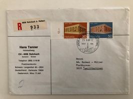 Poststempel Rohrbach mit Europamarken 1969