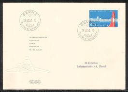 1953, FDC Flughafen Zürich "BERNA 29.VIII.53"