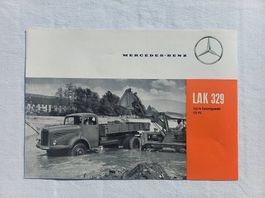 Mercedes-Benz LAK 329 - Prospekt-Blatt von ca. 1960