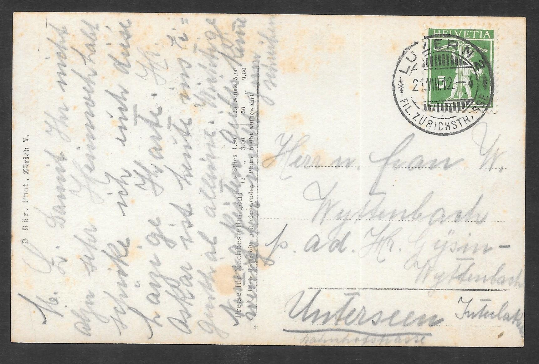 Cartoline postali: Luzern Louis Kappeli Sattlerwaren – Usato da Olten venduto da clotaldi 1