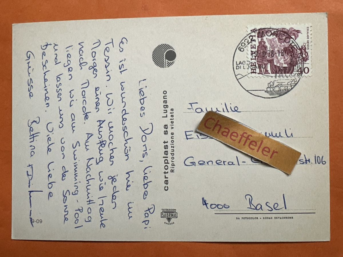 Cartes postales: 1978 Morcote - Lago di Lugano – D'occasion à Zürich par Chaeffeler 1