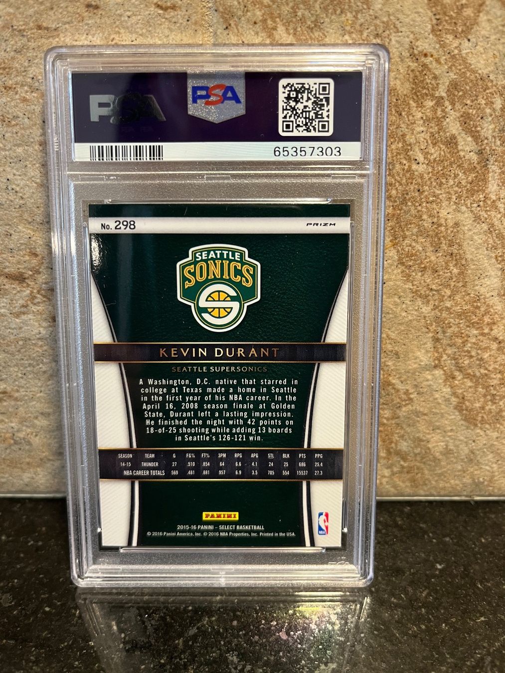 Nba Carte collezionabili: NBA Kevin Durant Select silver Prizm PSA Rare – Usato da Moudon venduto da AndreSR89 1
