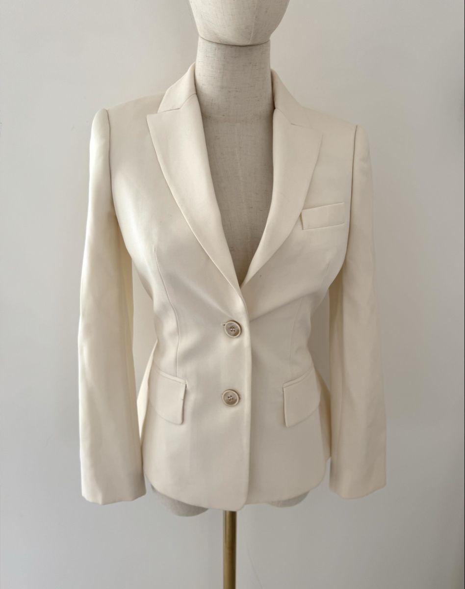 Alexander Mcqueen Giacche: Alexander McQueen Blazer weiss – Nuovo (secondo la descrizione) da Zürich venduto da di_archive 2