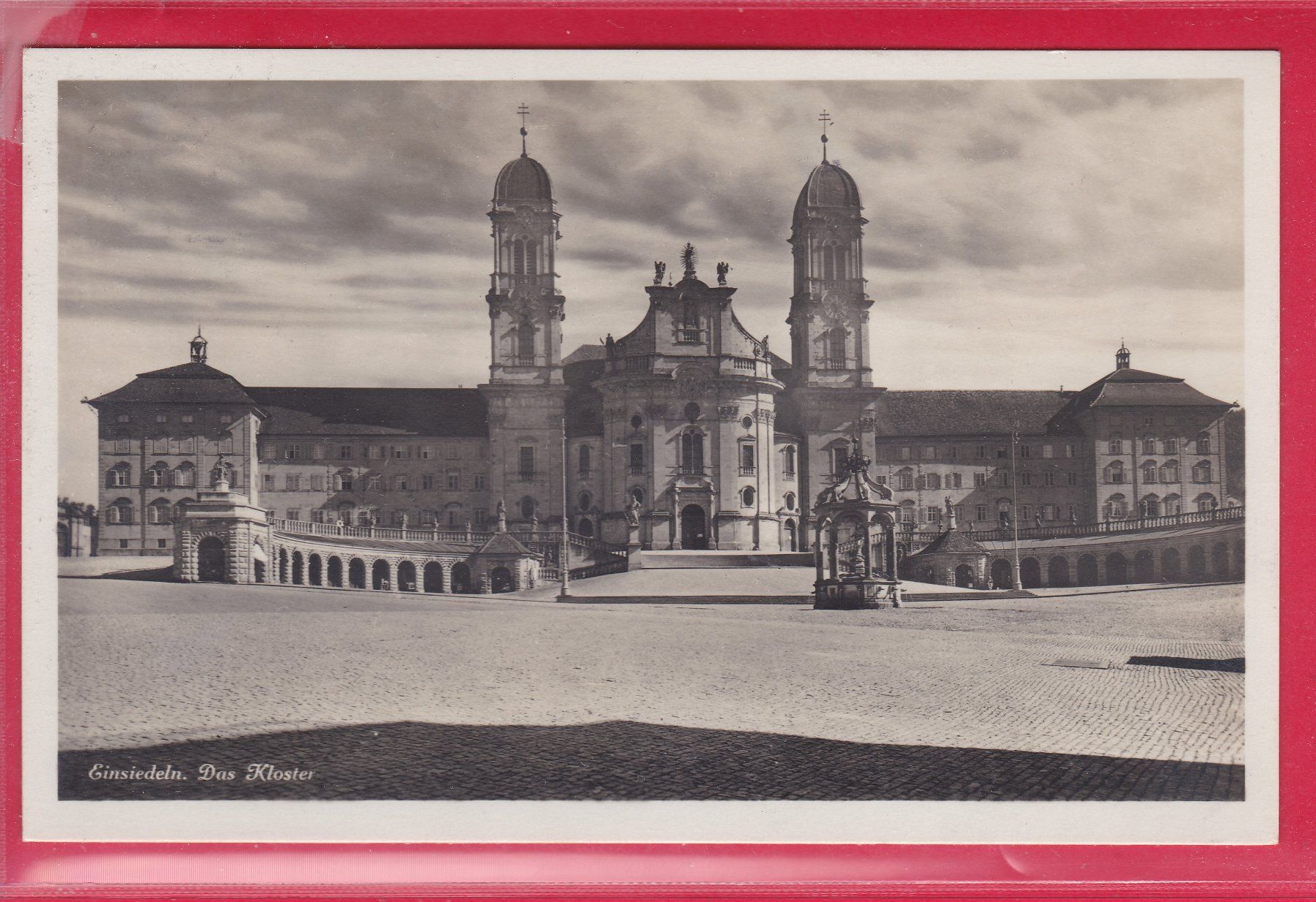 Cartoline postali: EINSIEDELN, DAS KLOSTER, – Usato da Oberrieden venduto da Gebirgsstelze