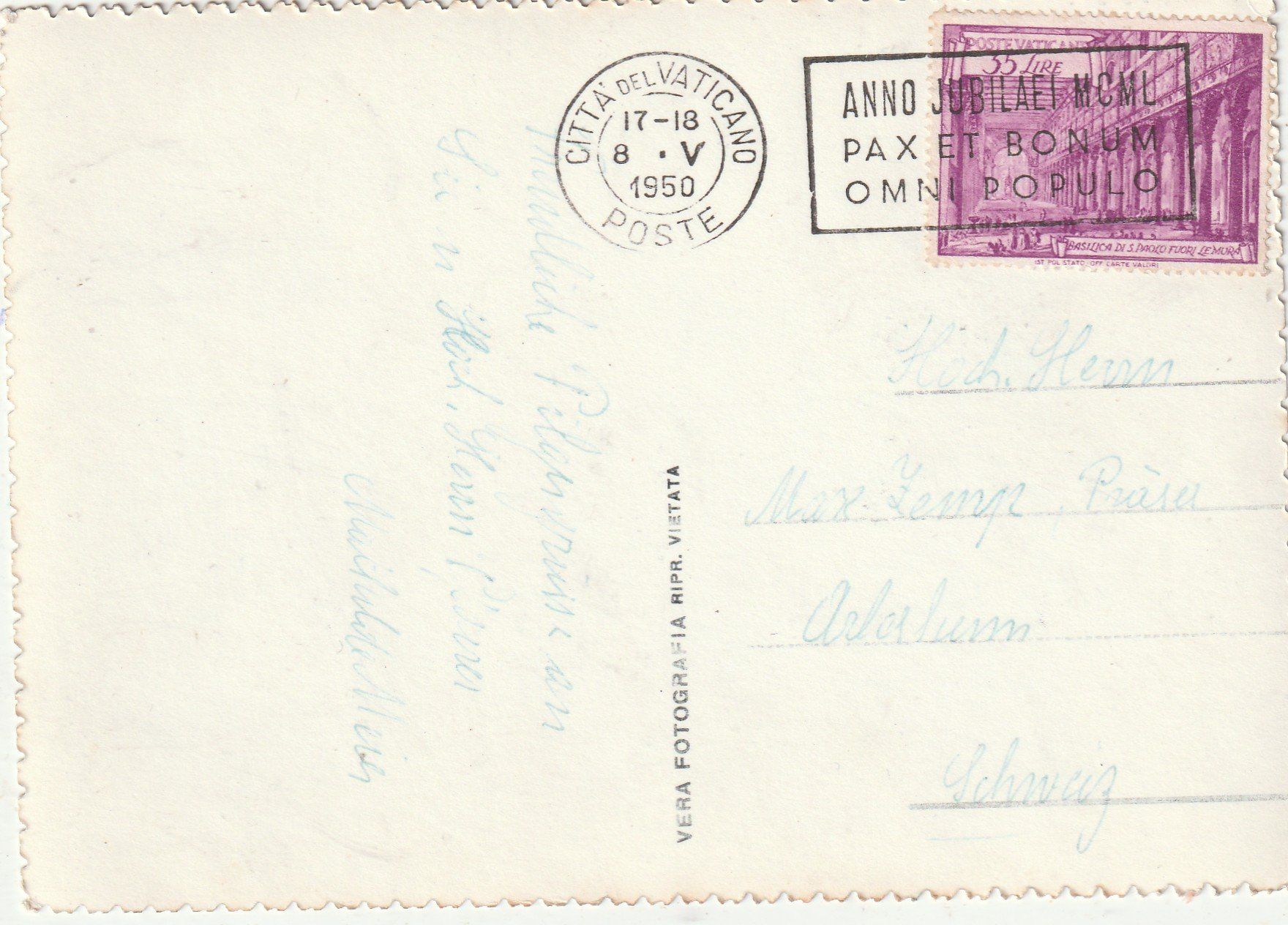 Cartes postales: Papst Pius  XII 1950 – D'occasion à Lumbrein par made02 1