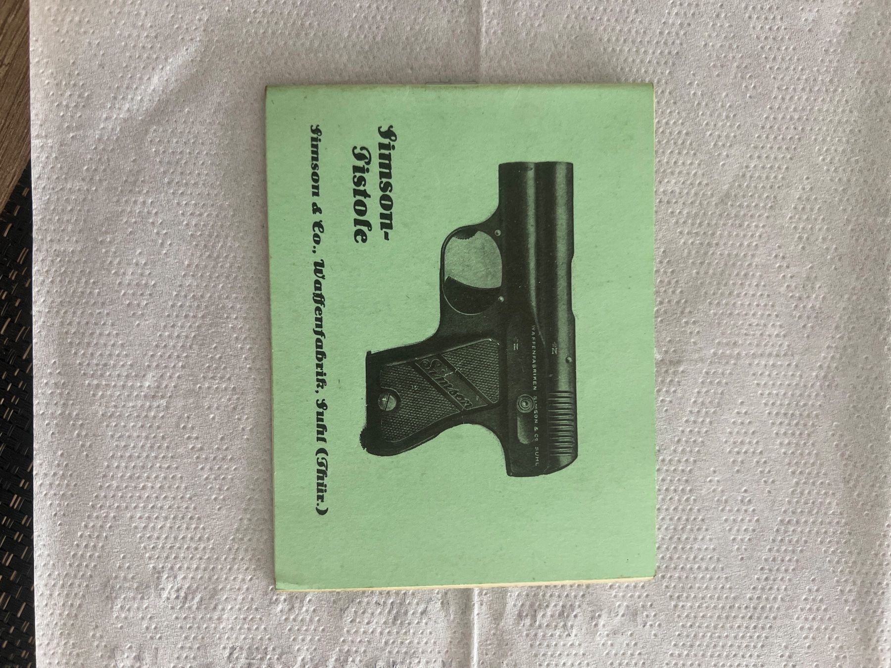 Schweizer Armee Uniformi: Règlement pistolet simson-pistole – Usato da Lausanne venduto da Erion2015