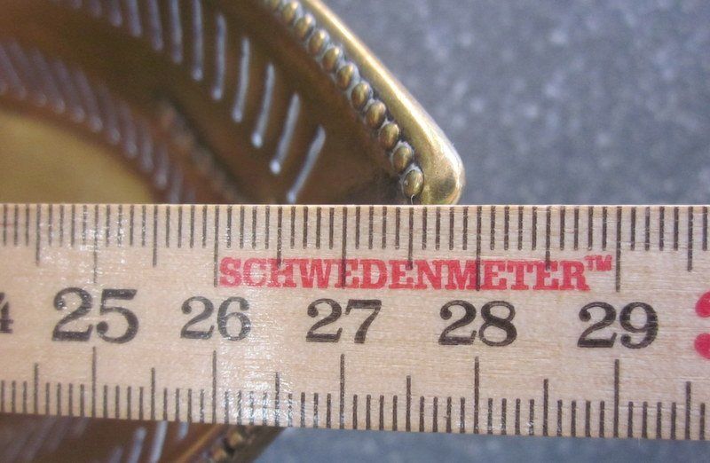 Ciotole: Antike Messing Schale Schiffchenform Albert Köhler AK & CIE – Usato da Bischofszell venduto da raika 7