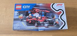 LEGO City 60443 F1 Pit Stop et Ferrari comme neuf