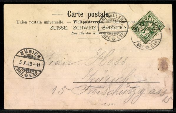 Cartes postales: AK St. Gallen, Marktgasse – D'occasion à Berlin par bartko-reher 1