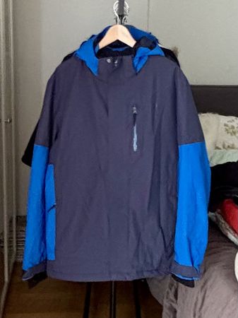 Skijacke und Hose  Ktec blau schwarz Grösse XL guter Zustand