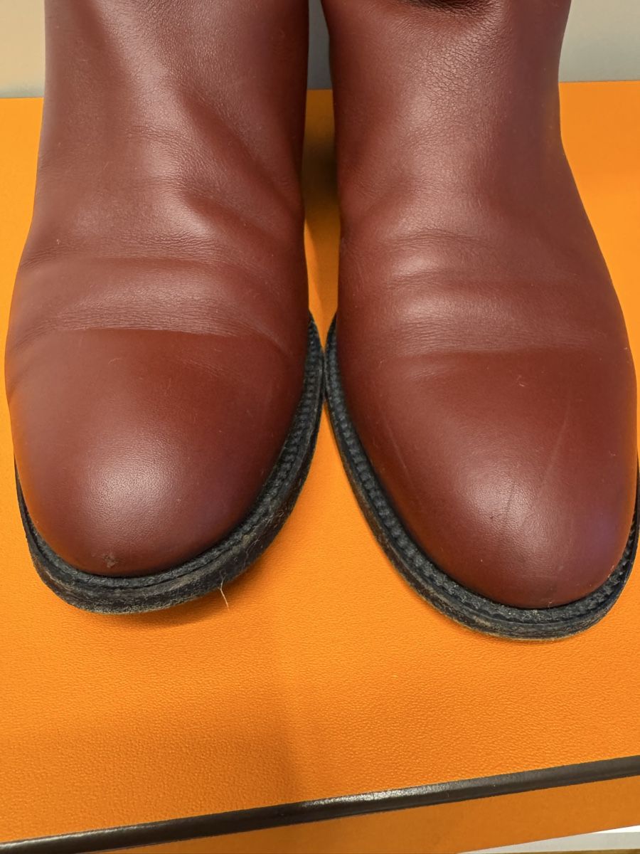 Hermès Scarpe da donna: Stivali Hermès cavallerizza Jumping bordeaux – Usato da Lugano venduto da Omre1 3