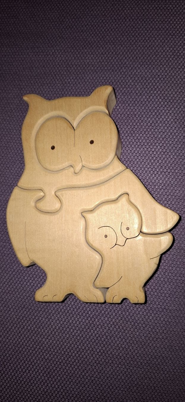 Puzzle: Holz Eule 3D Puzzle – Usato da Niederstocken venduto da Cocos_nut