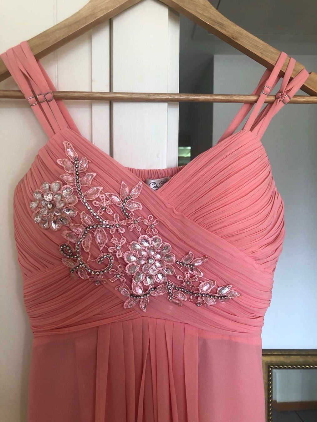 Agnona Vestiti: Wunderschönes Ballkleid - lachsfarbig – Usato da Krattigen venduto da Jochebed 2