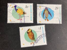 Argentinien 1995 Lot Vögel Dauermarken gestempelt