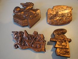 Plaketten Kupfer 2001,2002,2003,2004
