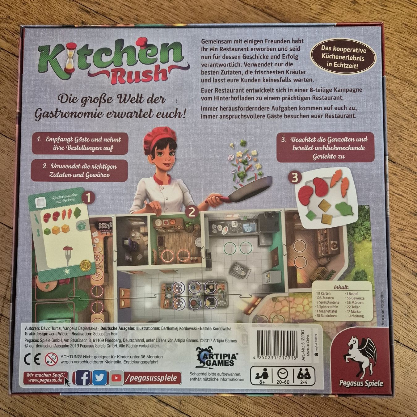 Pegasus Spiele Spiele: Brettspiel Kitchen Rush – Gebraucht aus Bern von Lillilatigresse 1