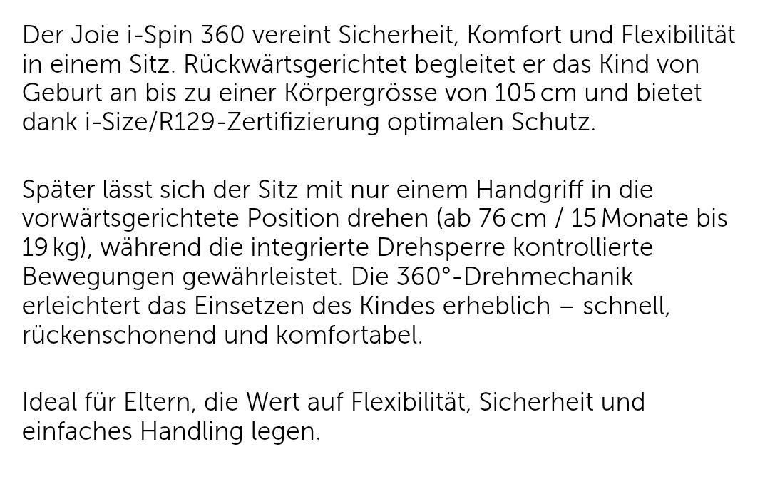 Joie Auto-Kindersitze: Autositz 0-4 jährig – Gebraucht aus Steffisburg von den_9r78