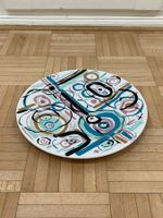 Lilien Porzellan Schale abstraktes Design vintage Teller 80s